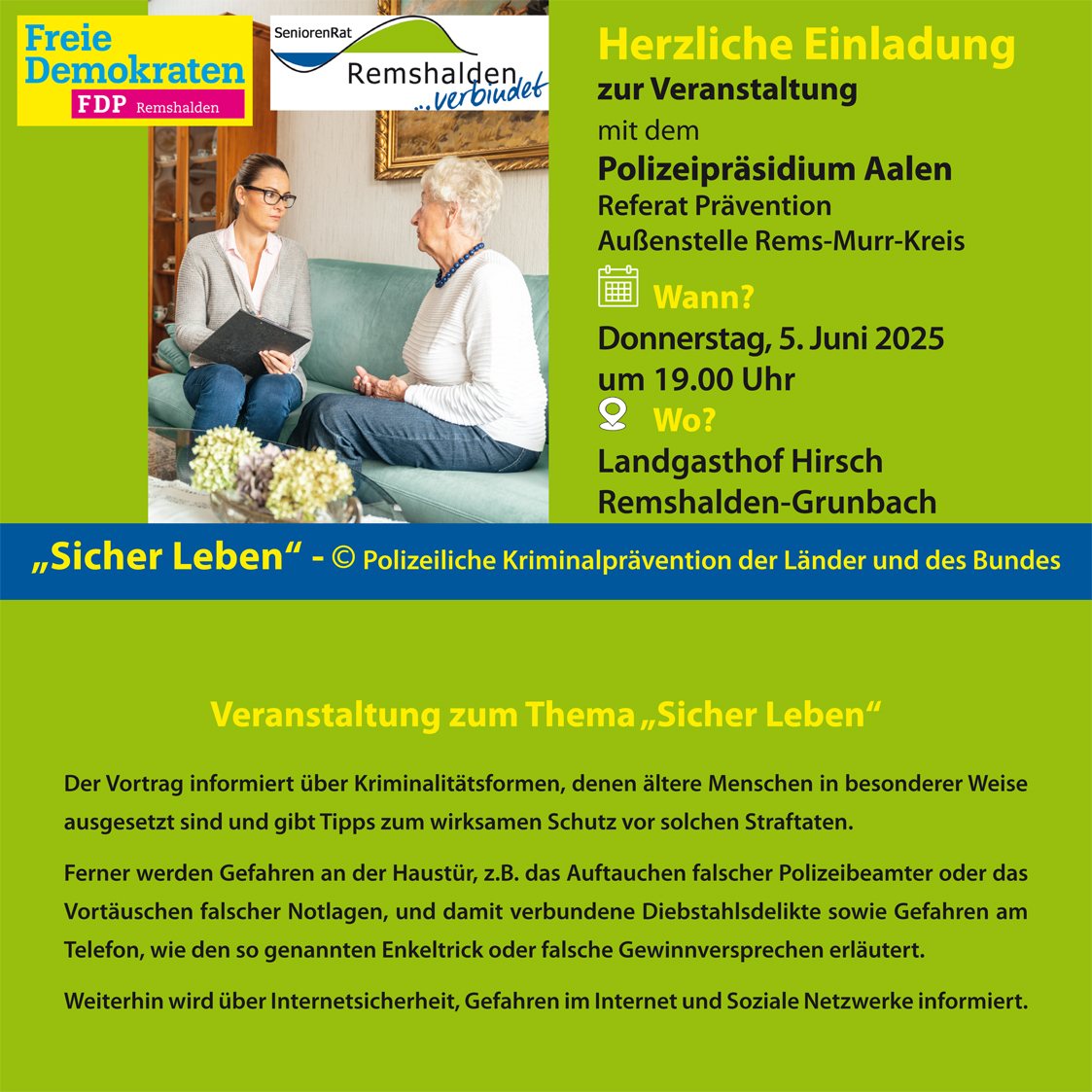 Sicher Leben