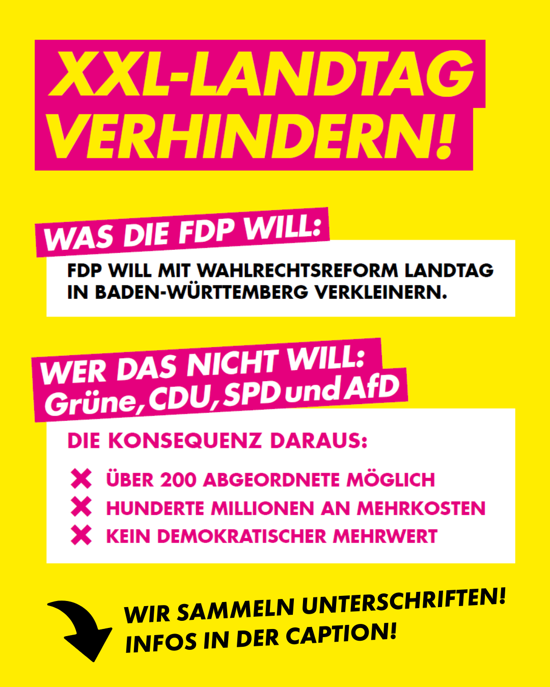 XXL-Landtag verhindern